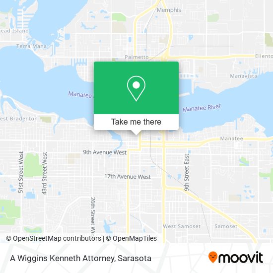 Mapa de A Wiggins Kenneth Attorney