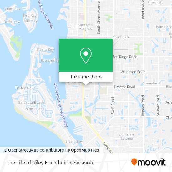 The Life of Riley Foundation map