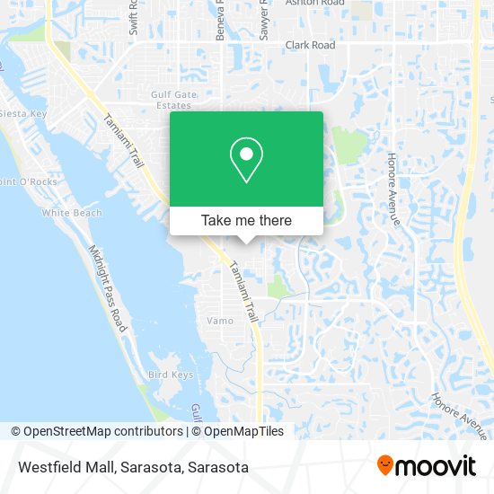 Mapa de Westfield Mall, Sarasota