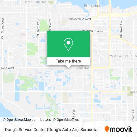 Mapa de Doug's Service Center (Doug's Auto Air)