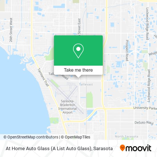 At Home Auto Glass (A List Auto Glass) map