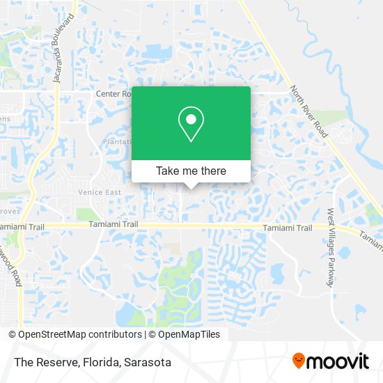 The Reserve, Florida map