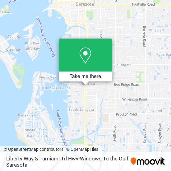 Liberty Way & Tamiami Trl Hwy-Windows To the Gulf map