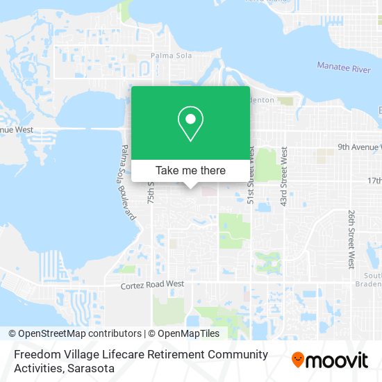 Mapa de Freedom Village Lifecare Retirement Community Activities