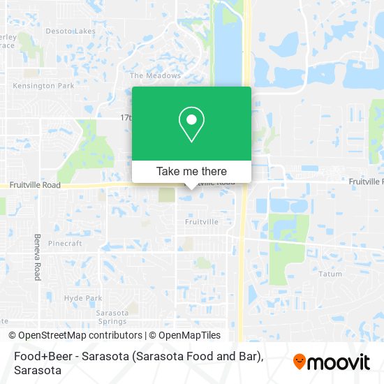 Food+Beer - Sarasota (Sarasota Food and Bar) map
