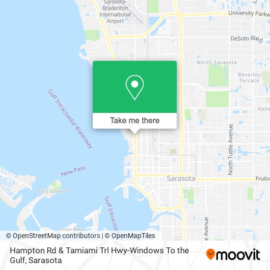 Hampton Rd & Tamiami Trl Hwy-Windows To the Gulf map