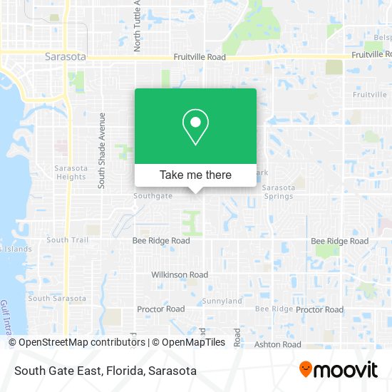 South Gate East, Florida map