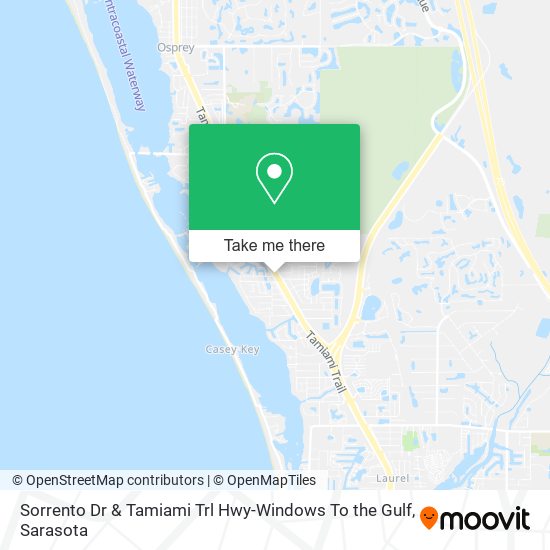 Mapa de Sorrento Dr & Tamiami Trl Hwy-Windows To the Gulf