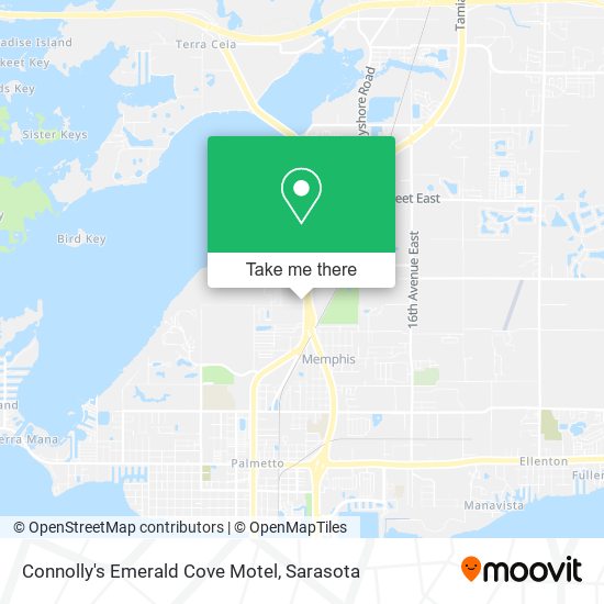Connolly's Emerald Cove Motel map