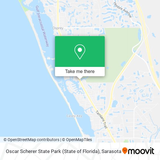 Mapa de Oscar Scherer State Park (State of Florida)