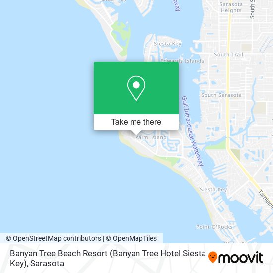 Banyan Tree Beach Resort (Banyan Tree Hotel Siesta Key) map