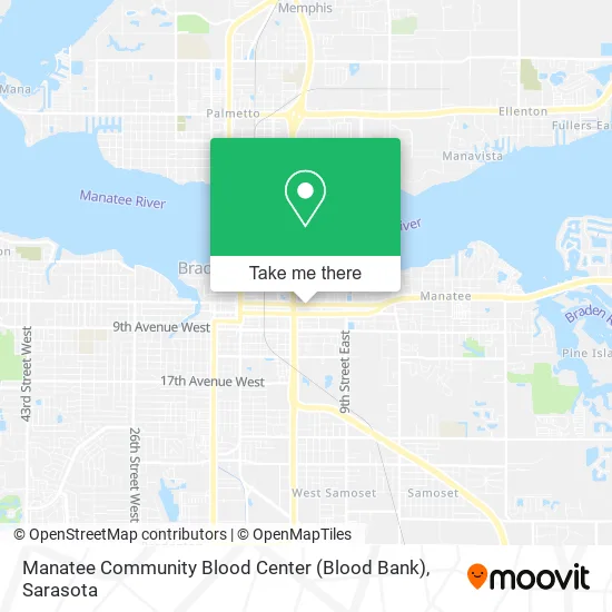 Manatee Community Blood Center (Blood Bank) map