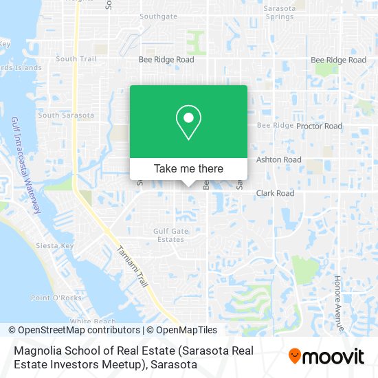 Mapa de Magnolia School of Real Estate (Sarasota Real Estate Investors Meetup)