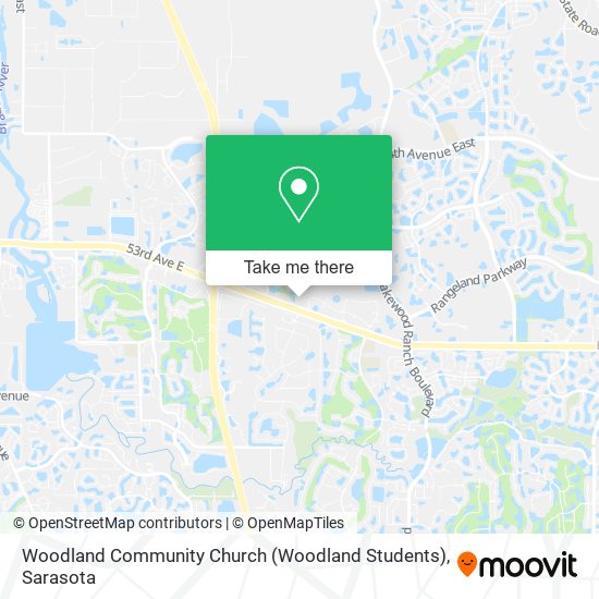 Mapa de Woodland Community Church (Woodland Students)
