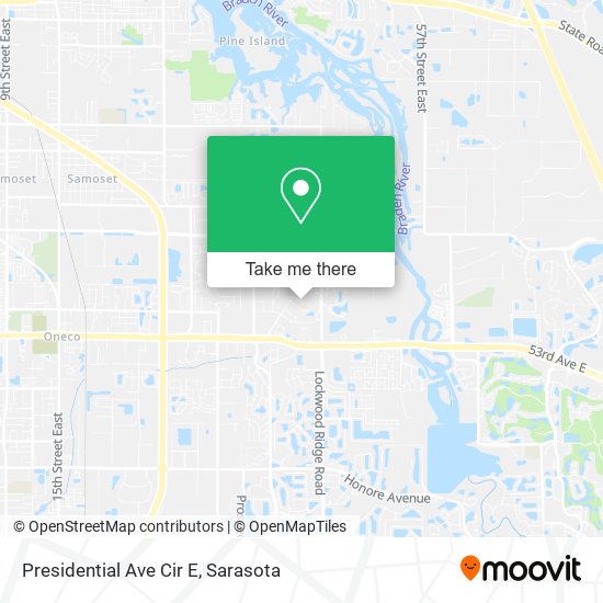 Presidential Ave Cir E map