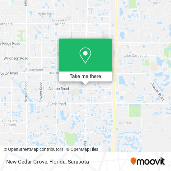New Cedar Grove, Florida map