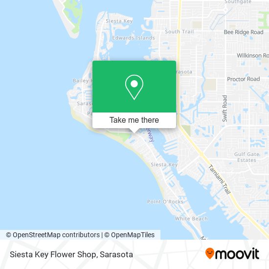 Mapa de Siesta Key Flower Shop