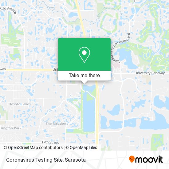 Coronavirus Testing Site map