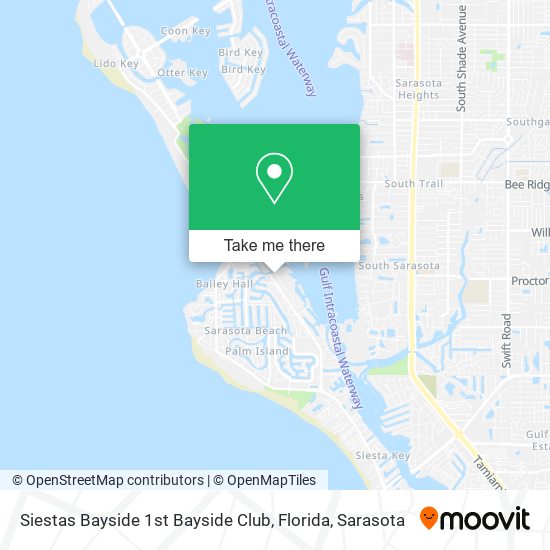 Siestas Bayside 1st Bayside Club, Florida map