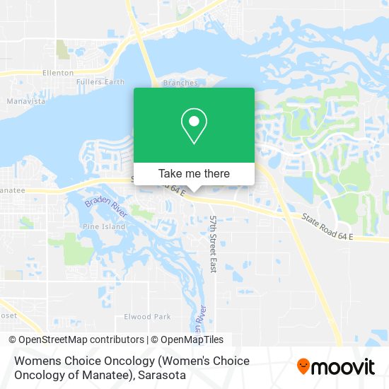Womens Choice Oncology (Women's Choice Oncology of Manatee) map