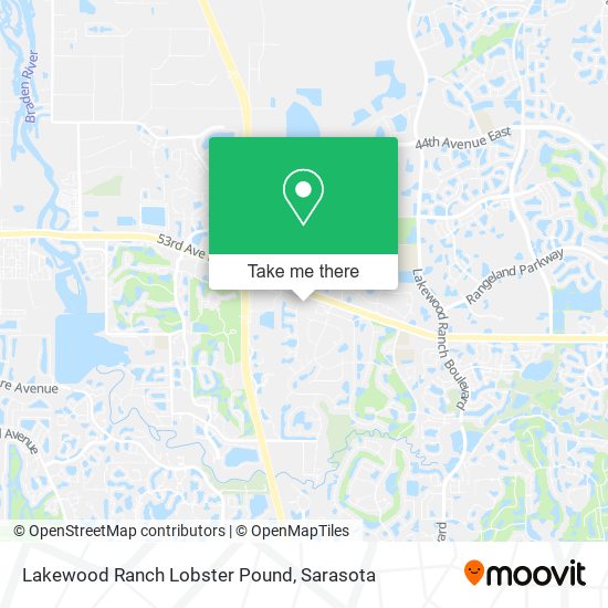 Mapa de Lakewood Ranch Lobster Pound