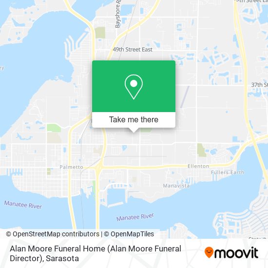 Alan Moore Funeral Home map