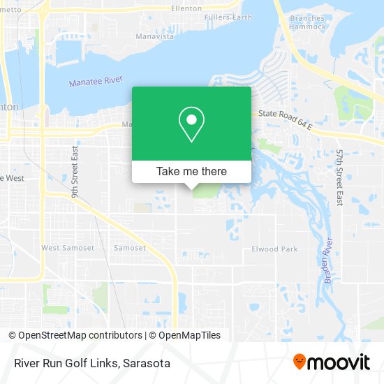 River Run Golf Links map
