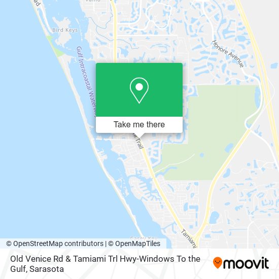 Old Venice Rd & Tamiami Trl Hwy-Windows To the Gulf map