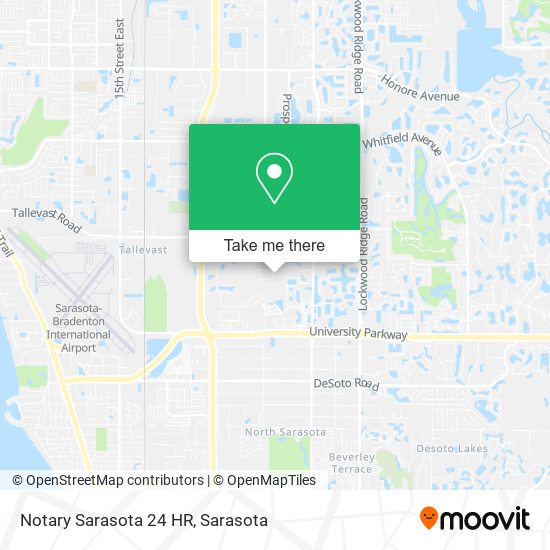 Notary Sarasota 24 HR map