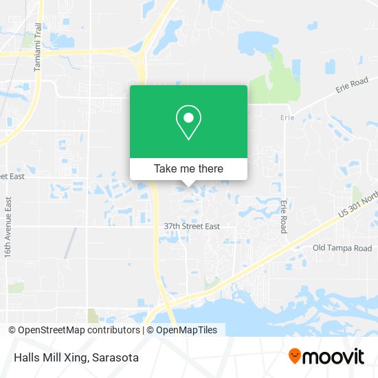 Mapa de Halls Mill Xing
