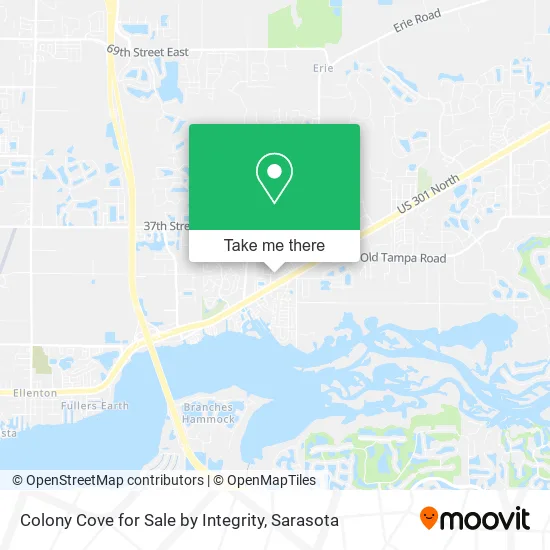Colony Cove for Sale by Integrity map