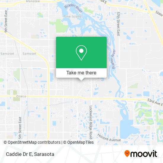 Mapa de Caddie Dr E