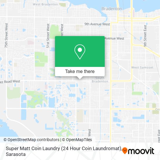 Mapa de Super Matt Coin Laundry (24 Hour Coin Laundromat)