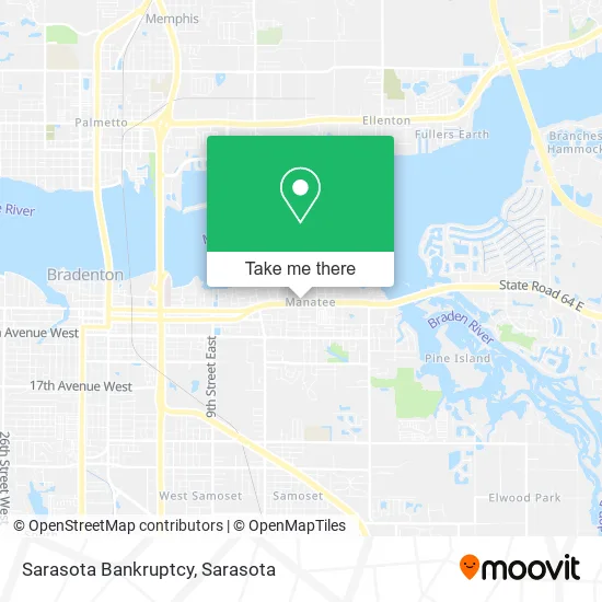 Sarasota Bankruptcy map