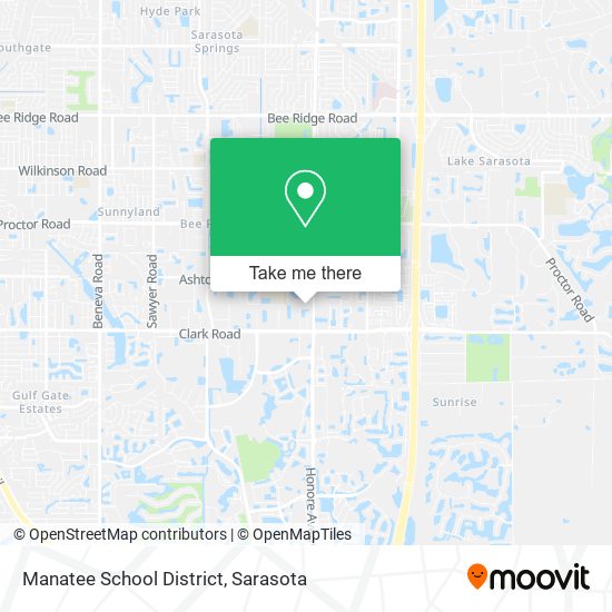 Manatee School District map