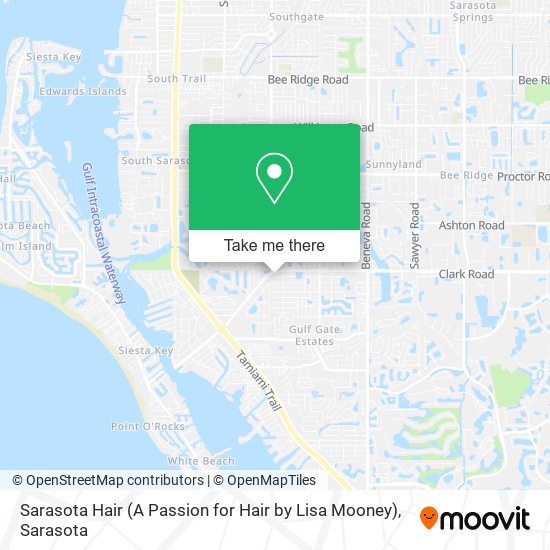 Sarasota Hair (A Passion for Hair by Lisa Mooney) map