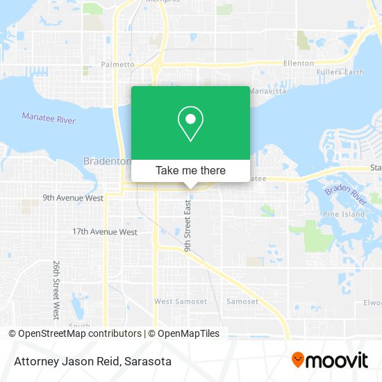 Attorney Jason Reid map