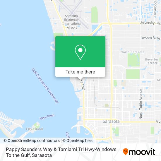 Pappy Saunders Way & Tamiami Trl Hwy-Windows To the Gulf map