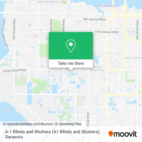 A-1 Blinds and Shutters (A1 Blinds and Shutters) map