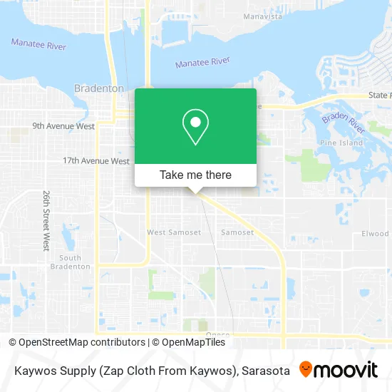 Kaywos Supply (Zap Cloth From Kaywos) map
