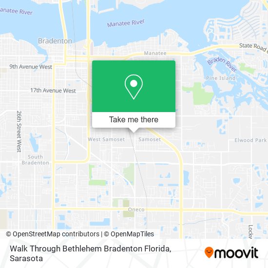 Walk Through Bethlehem Bradenton Florida map