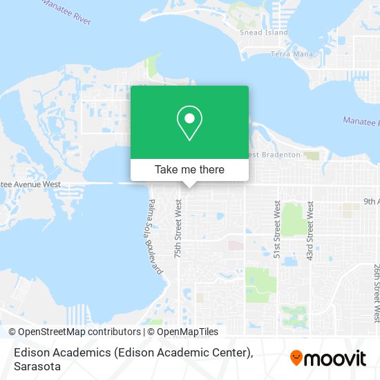 Mapa de Edison Academics (Edison Academic Center)