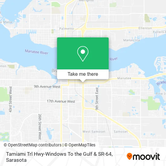 Tamiami Trl Hwy-Windows To the Gulf & SR-64 map