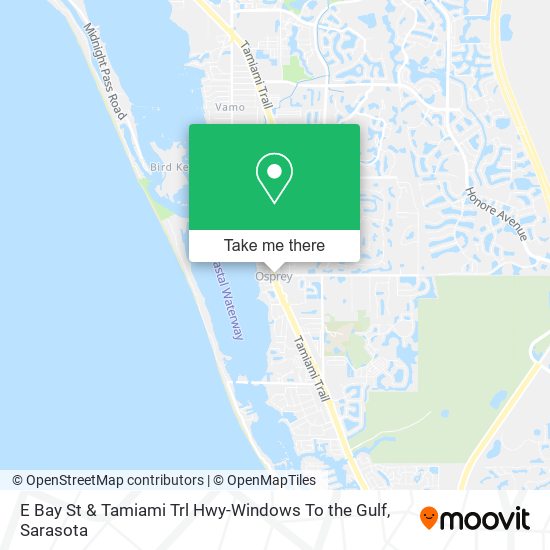 E Bay St & Tamiami Trl Hwy-Windows To the Gulf map