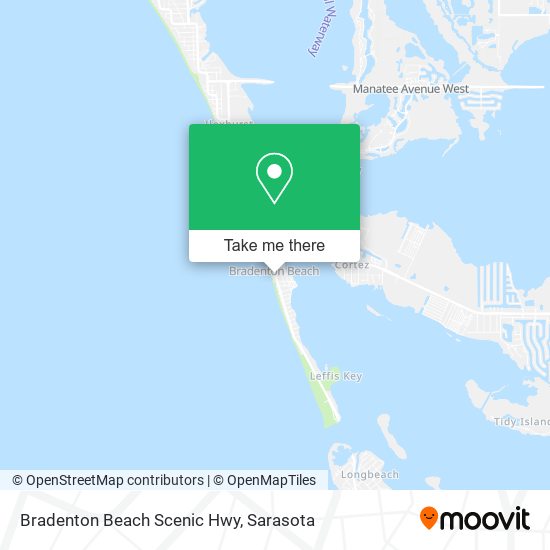 Bradenton Beach Scenic Hwy map