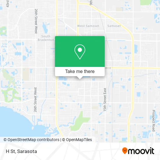 H St map