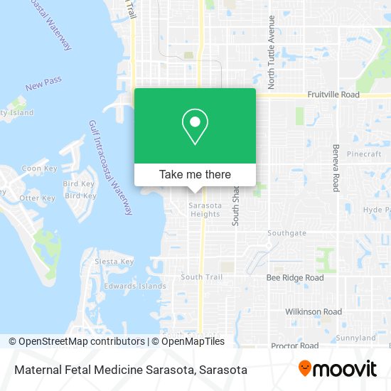 Mapa de Maternal Fetal Medicine Sarasota