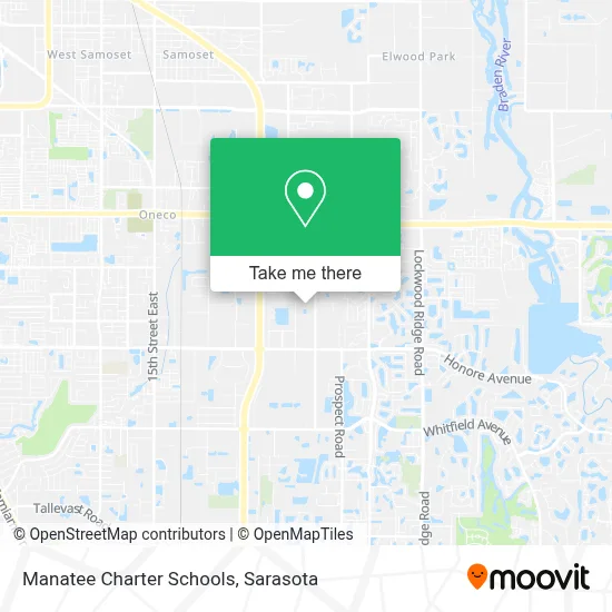 Manatee Charter Schools map
