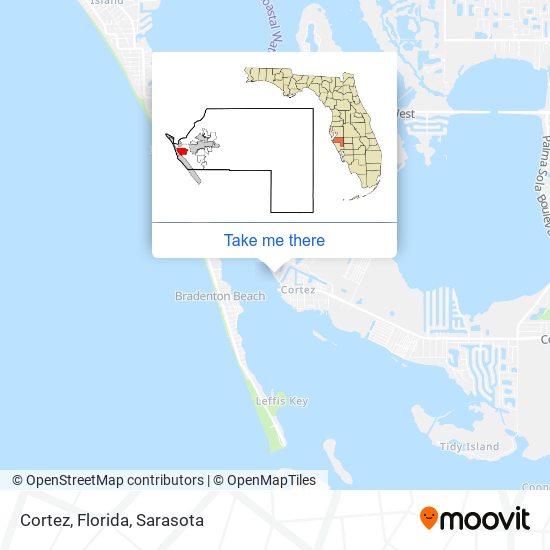 Cortez, Florida map