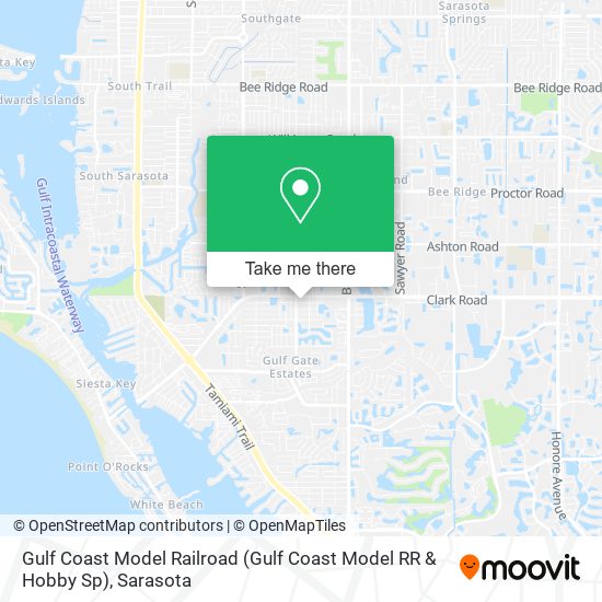 Mapa de Gulf Coast Model Railroad (Gulf Coast Model RR & Hobby Sp)